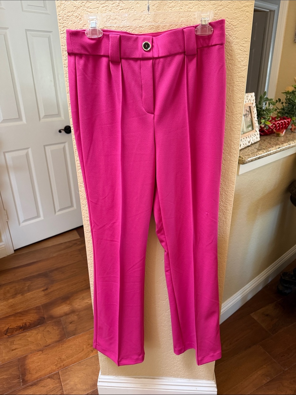 Jules & Leopold Women’s High-Waist Pink Tailored Trousers